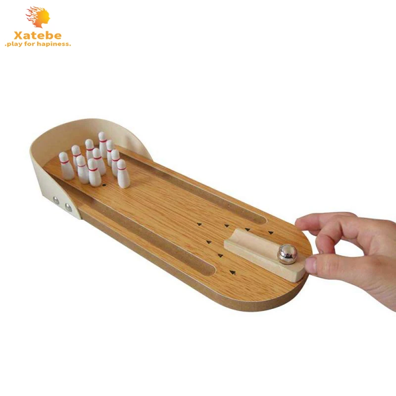 

Mini Desktop Bowling Game Wooden Toy Set Fun Indoor Parent-Child Interactive Table Game House Game Child Gift Party Puzzle game