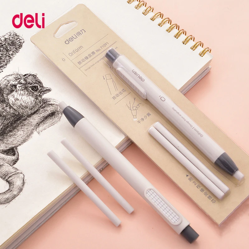 Товары для коррекции Deli резинки карандашей выдвижной ластик школьные
