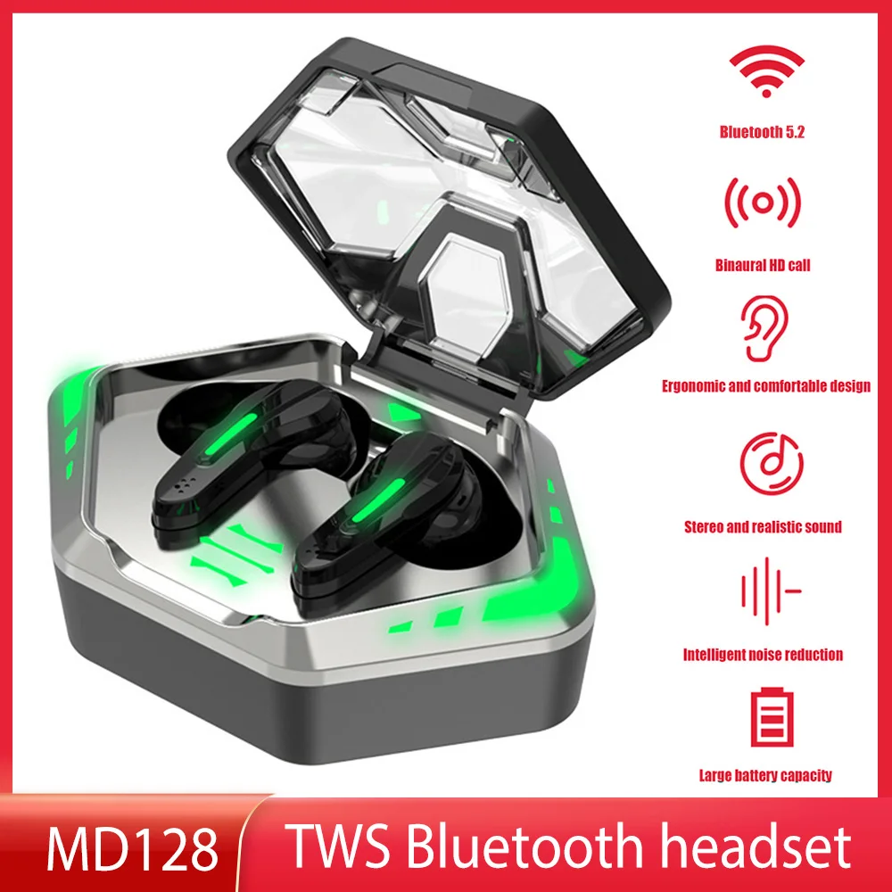 

KINGSTAR TWS Bluetooth 5.2 Earphones Gaming Earbuds Zero Delay Stereo HiFi Noise Reduction Wireless Headphones Gamer Headset