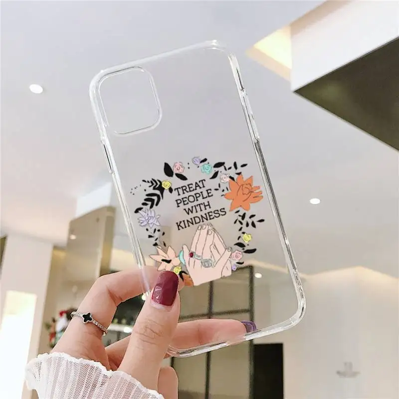 

Harry Styles Treat People With Kindne Phone Case Transparent soft For iphone 5 5s 5c se 6 6s 7 8 11 12 plus mini x xs xr pro max