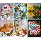 Алмазная 5d-картина Бабочка, белка, цветок, квадратнаякруглая вышивка крестиком, украшение для дома, подарок