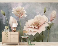 beibehang custom wall paper mural 3d stereo carved flower tv background wall papers home decor papel de parede 3d wallpaper