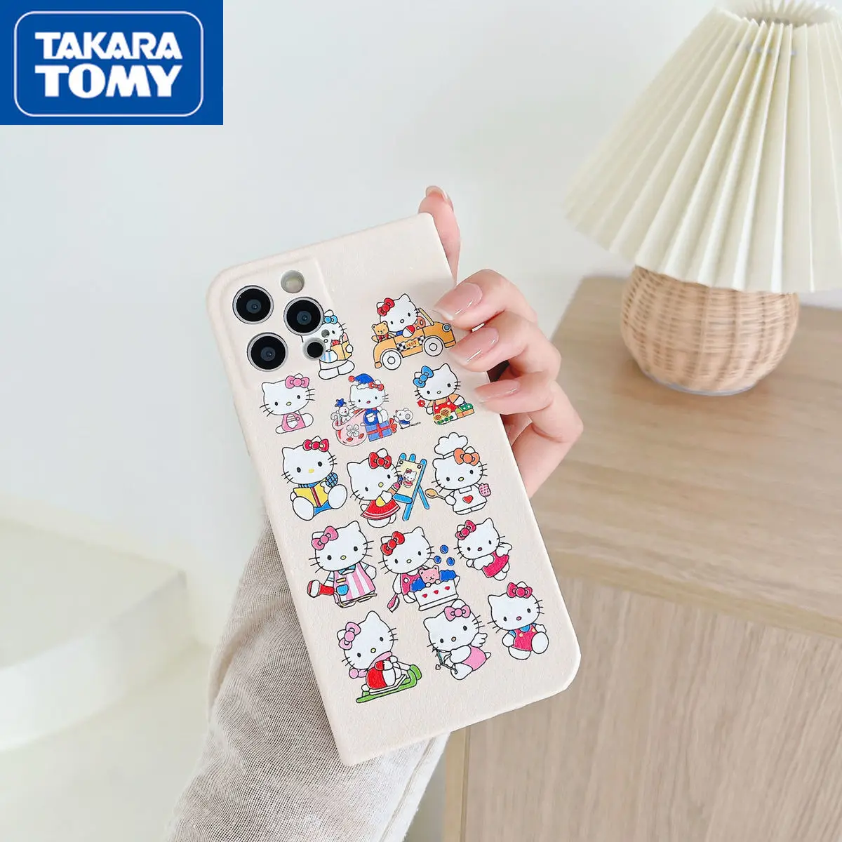 

TAKARA TOMY HelloKitty Original Phone Case for IPhone7/8P/X/XR/XS/XSMAX/11/12Pro/12Phone Couple Case Cover