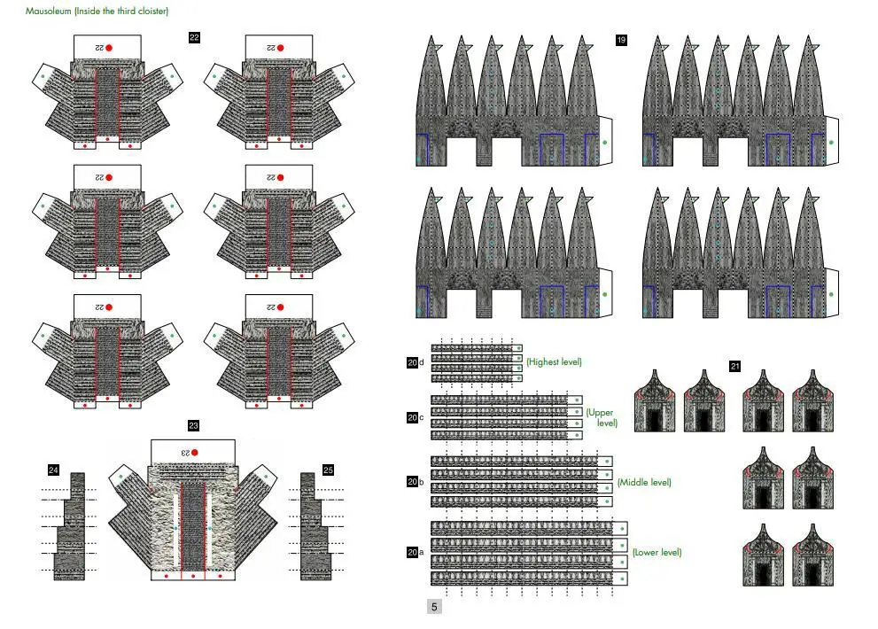 Камбоджийский Ангкор Ват 3D бумажная модель мировая литья под давлением
