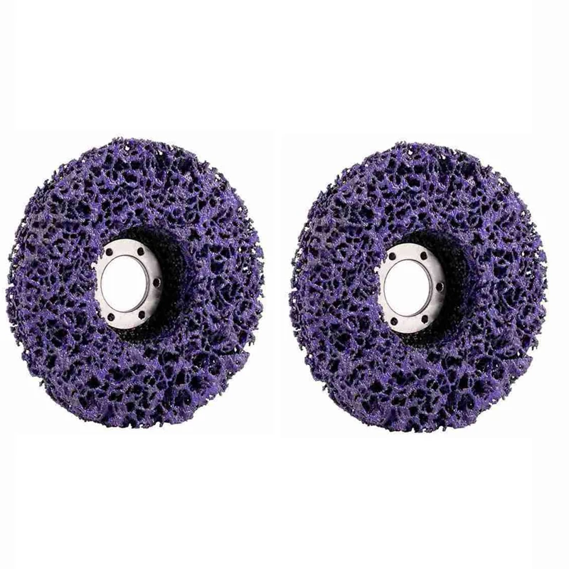 

2 Pack- 4 1/2 Inch(115mm) x 7/8 Inch Stripping and Clean Disc for Angle Grinders -Removes Rust,Strips Paint,Cleans Welds