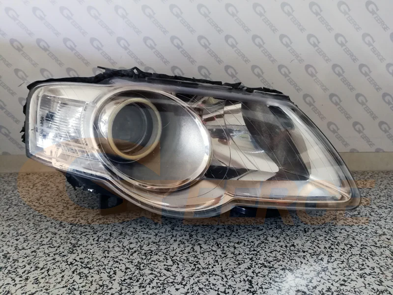 Отличные ультра яркие COB led Ангельские Глазки halo кольца DRL для Volkswagen VW Passat B6 Magotan 2005