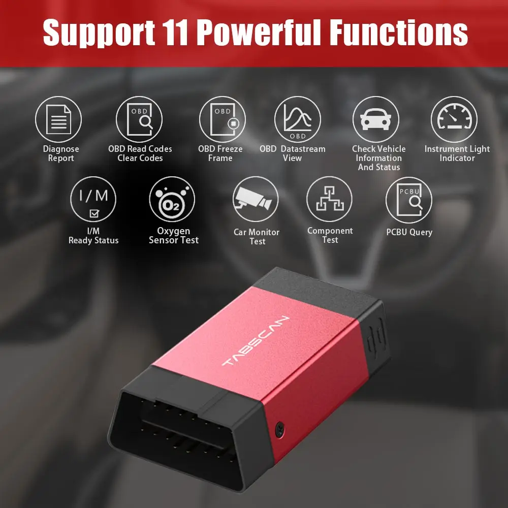 Tabscan T2 Bluetooth EOBD сканер полная система для телефона Android автомобильный