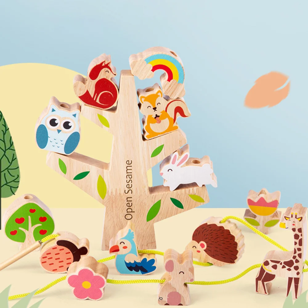 

1 Set of Early Education Wooden Creative Building Balancing Game