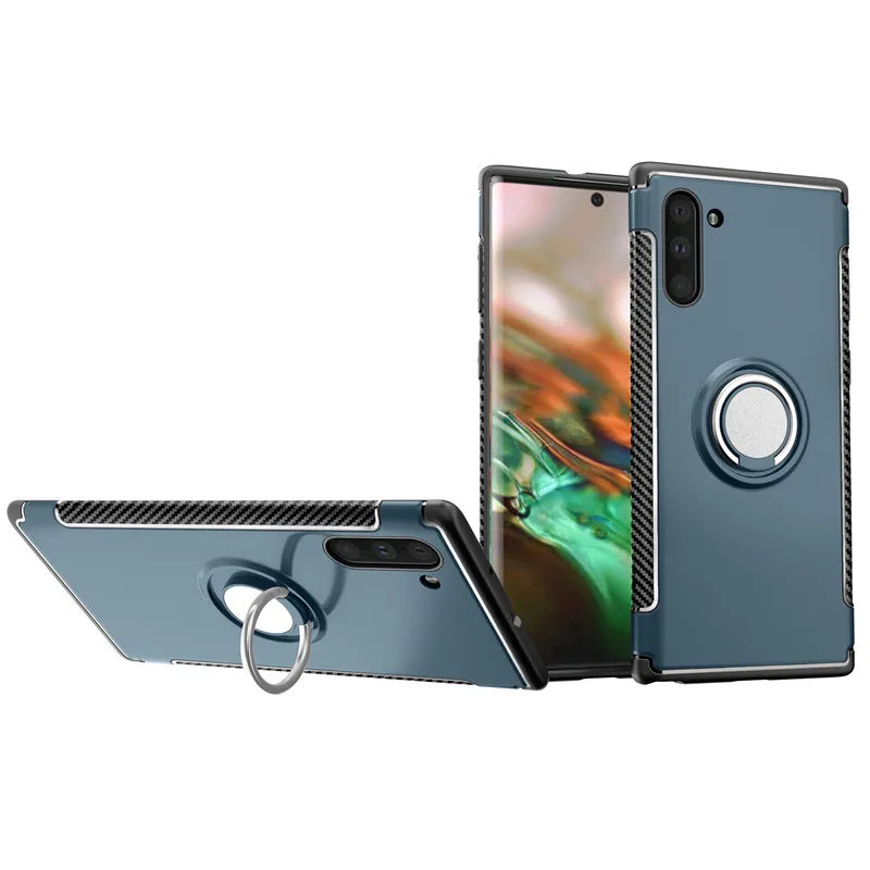 Защитный чехол с металлическим кольцом-держателем для Samsung Galaxy S20 Ultra S8 S9 S10 Plus Note 10