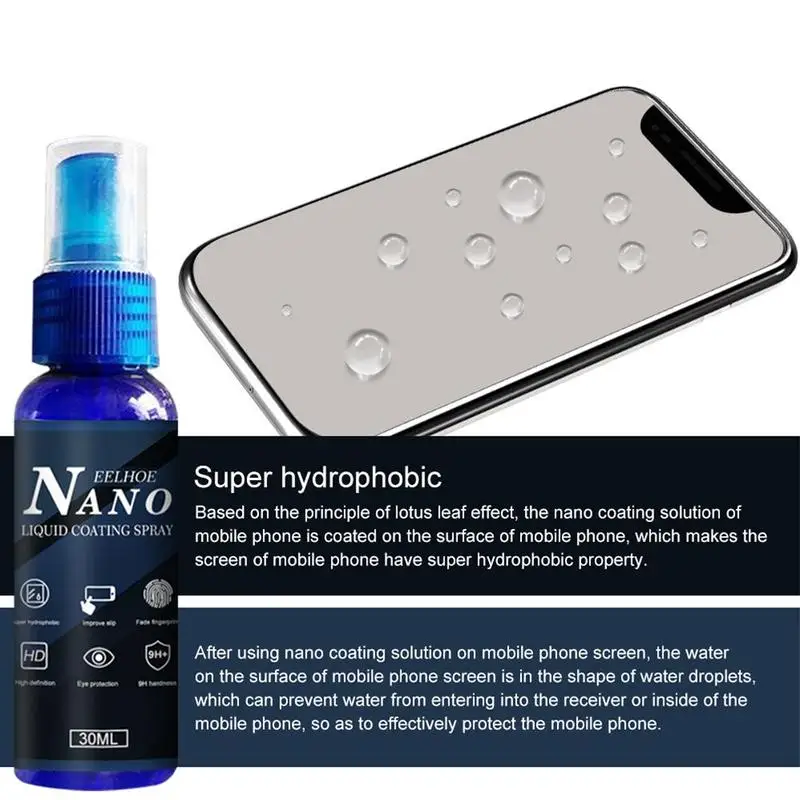 

Mobile Phone Nano Coating Solution Scratch Coating Agent Repair Nano Oleophobic fit Car Mirror Phone Tablet Screen