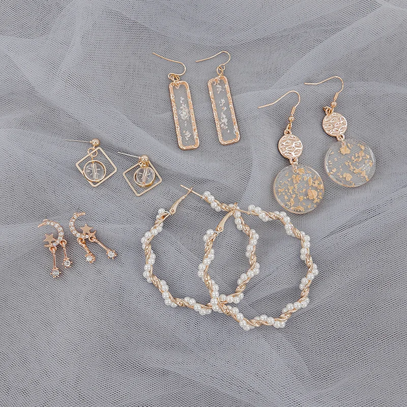 Серьги в Корейском стиле женские простые темпераментные ювелирные украшения с