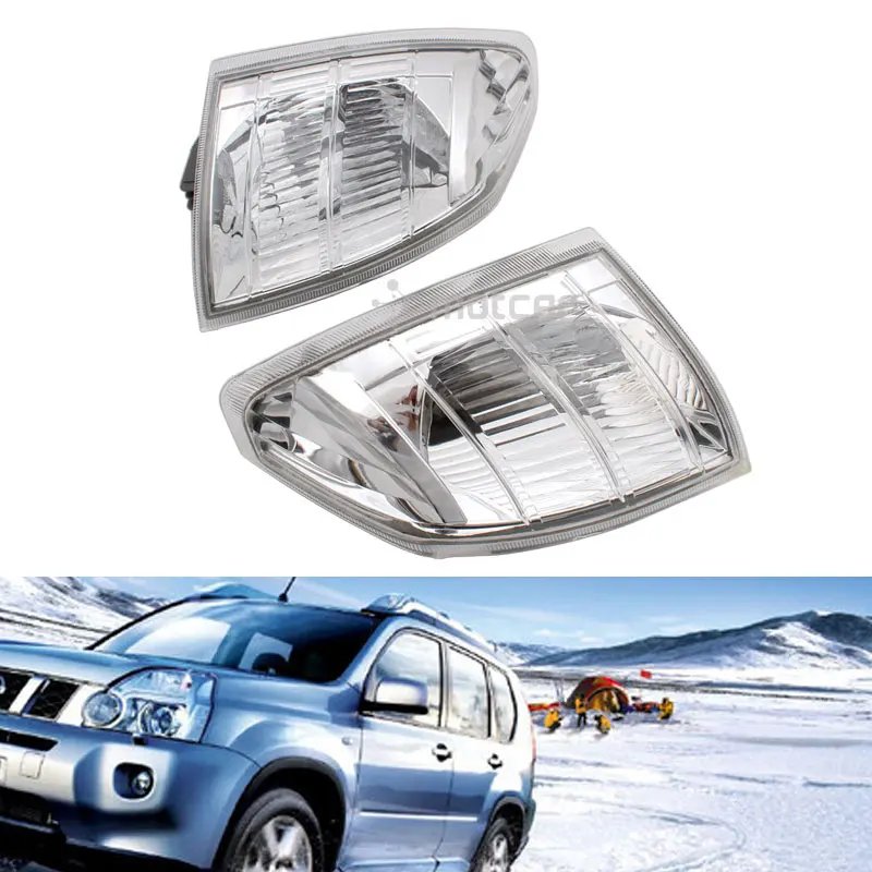 

Left/Right Car Front Corner Fog Lights Housing Clear LENS 26175-EQ600 26170-EQ600 for Nissan X-Trail T30 Front Day Lights Shell