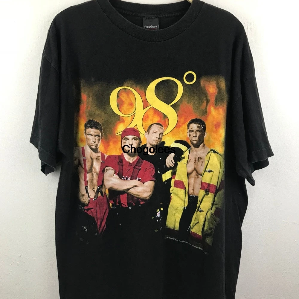 Рубашки для группы с поп-группой 98 градусов большого размера | Мужская одежда