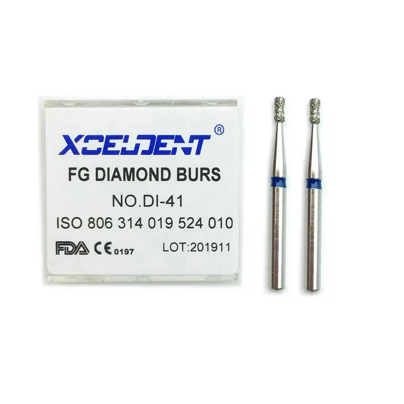 10 шт./комплект зубные алмазные боры двойные инвертированные конусные острые