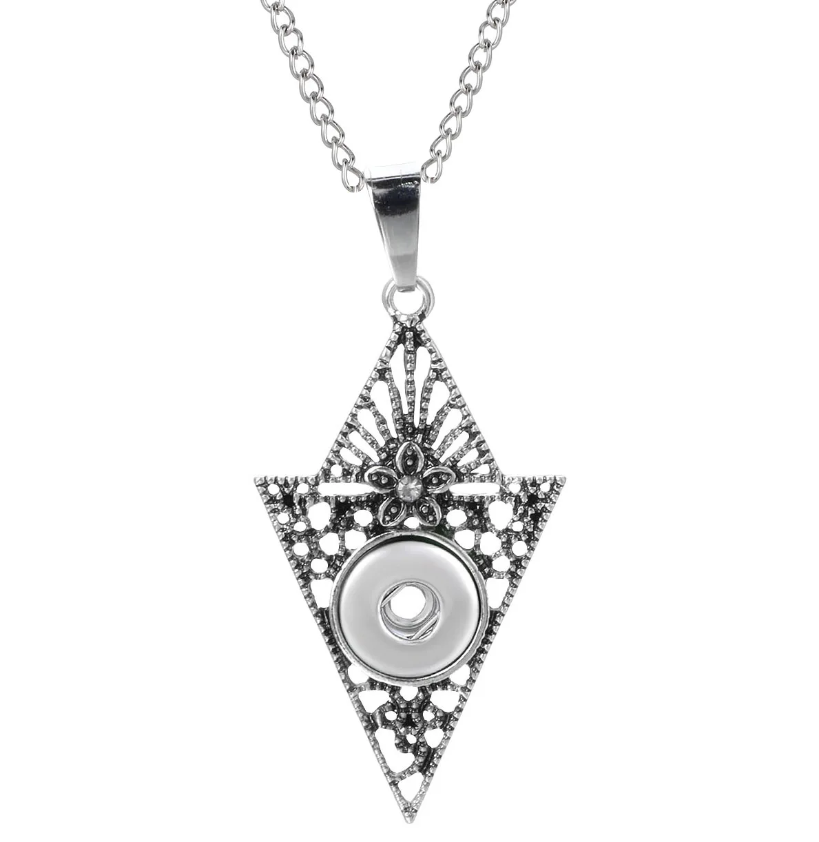 New Snap Jewelry Metal Crystal Pendant Necklaces Fit DIY 12MM Buttons Wholesale Women ZG094 | Украшения и аксессуары