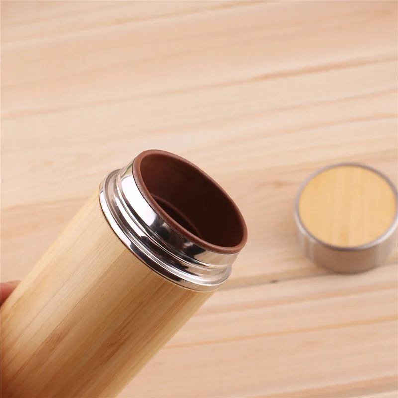 Бамбуковые термосы с двойными стенками из нержавеющей стали 500 мл термос чашка