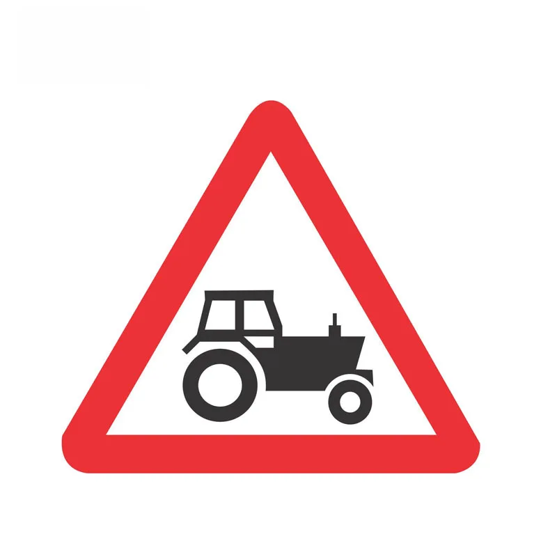 

Tractor Sign Road Safety Car Sticker Warning Decal PVC,12cm*11cm