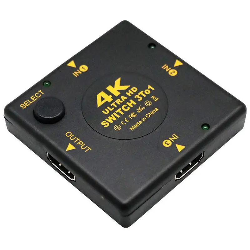 4K HDMI переключатель коробки 3 в 1 выход kvm аудио экстрактор концентратор сплиттер |