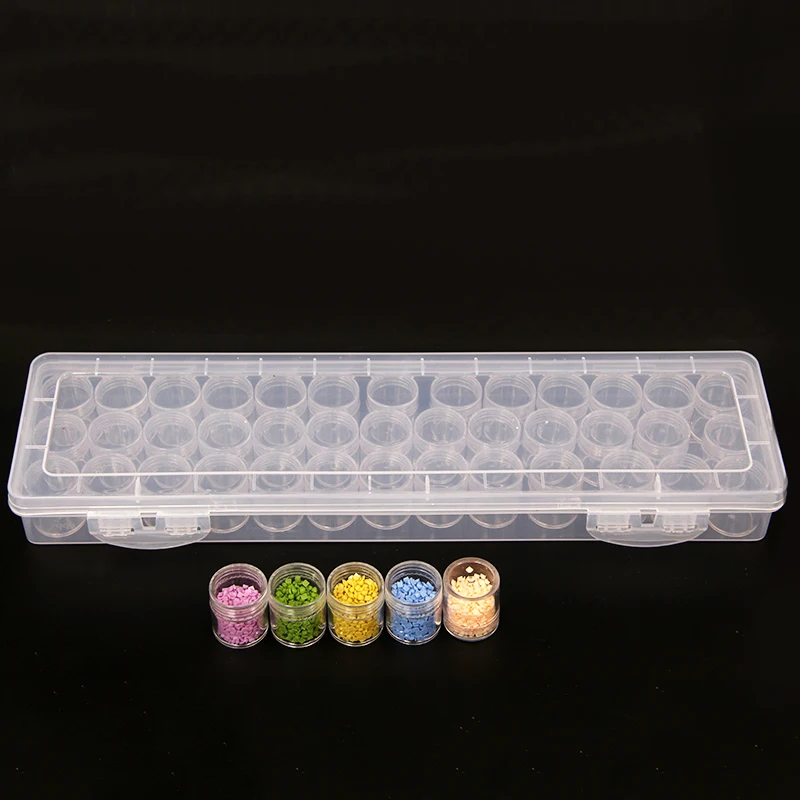 Ящик для хранения аксессуаров 39 бутылок инструменты вышивки картин со стразами