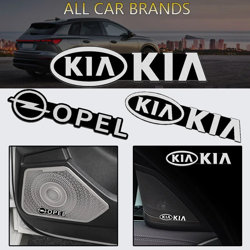 

Car Badge Interior Audio Speaker Aluminum Emblem Stickers Decal for Mercedes Benz Clase C A W211 Vito W205 W203 Car Accessories