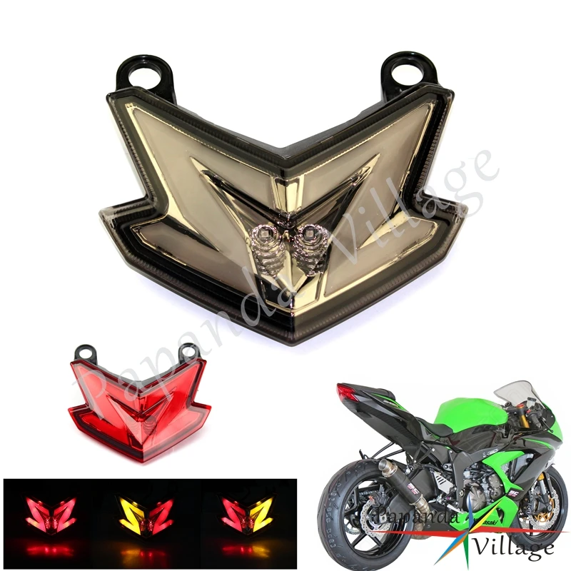 

LED Taillight Assembly For Kawasaki Ninja ZX-6R ZX6R 636 Z800 Z125 2013-2017 Motorcycle Turn Signal Light Smoke Lens Brake Lamp