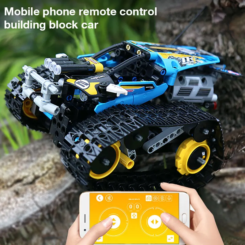 Радиоуправляемый гоночный электрический автомобиль Mould King с техническим мотором