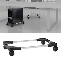 new anti slip computer towers stand cart pc cases mobile adjustable computer cpu holder with 4 locking rotatable caster wheels