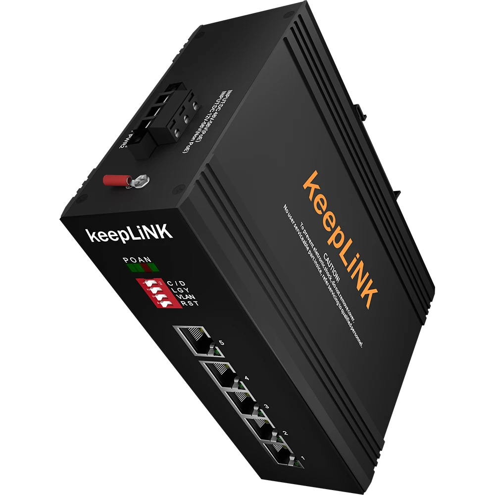 Сетевой коммутатор Gigabit Ethernet с 5 портами неуправляемый разветвитель IP40 наружный