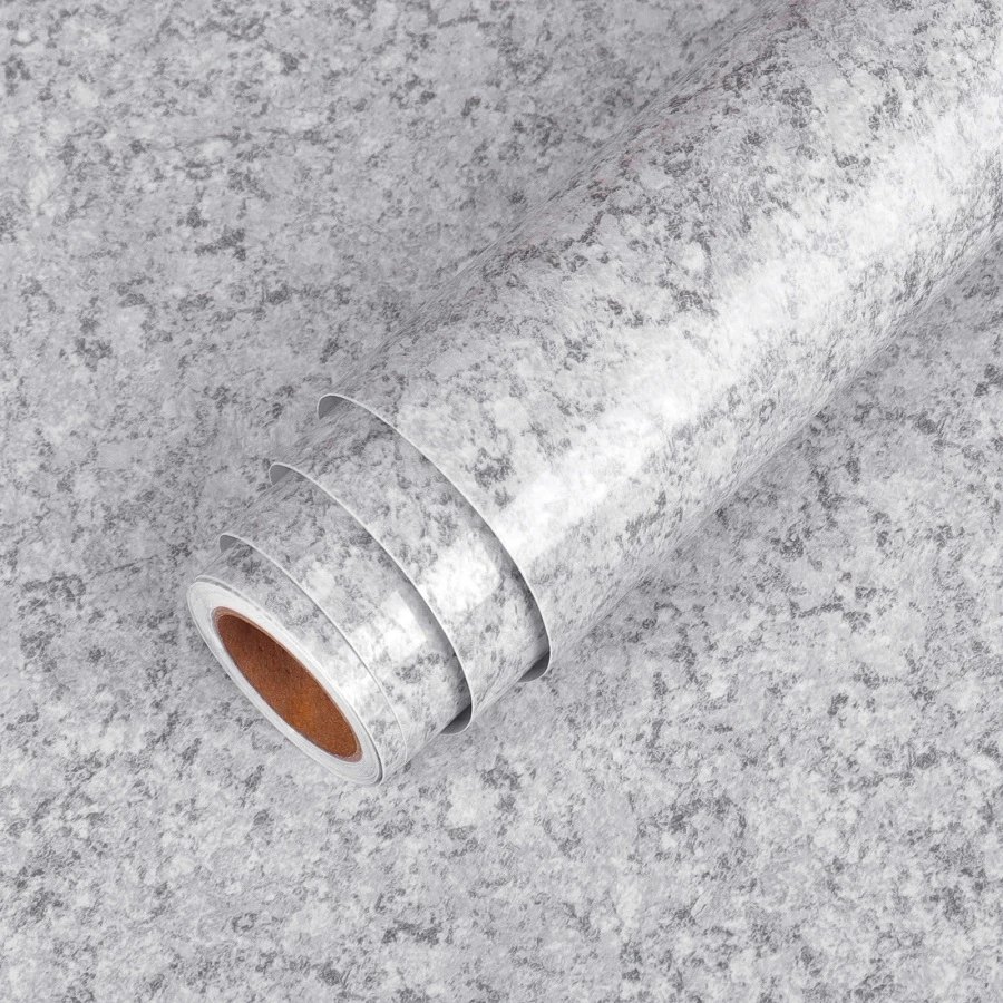

Spotted grey Self-adhesive Wallpaper Solid Color PVC Contact Paper Modern Home Film Furniture Home Decoration Stickers & Poster