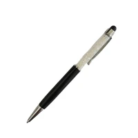 crystal ballpoint pen fashion ball pen creative screen stylus touch pen for writing stationery office school black ink refill