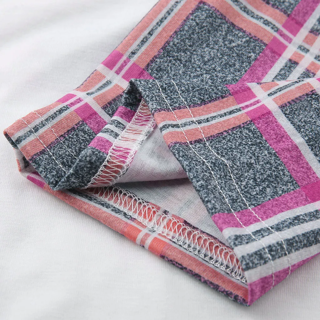 Женский Повседневный клетчатый пуловер с длинным рукавом Рождественские