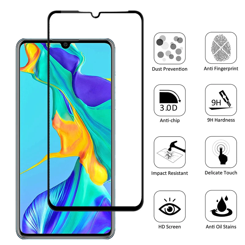 2 в 1 для Huawei P30 Lite Y9 2019 пленка объектива камеры и защита экрана закаленное стекло