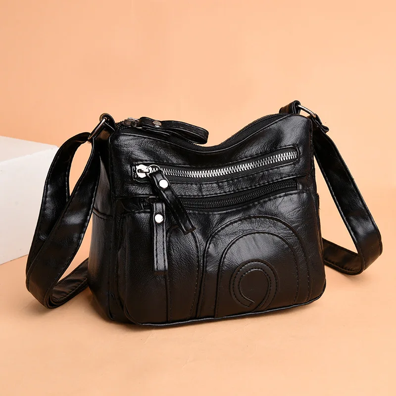 Сумки сумки на плечо для женщин маленькая мягкая кожаная сумка роскошные женские