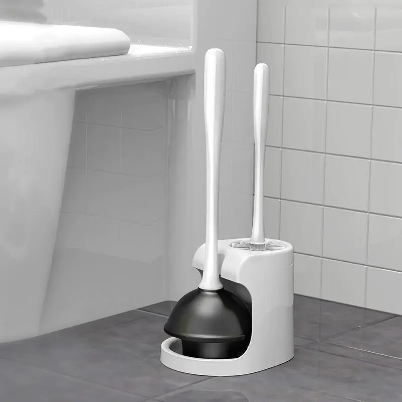 

Multi-purpose Toilet Cleaning Brush Set Toilet Dredging Cleaning Tool with Base Sewer Dredging Instrument Bathroom Accessories