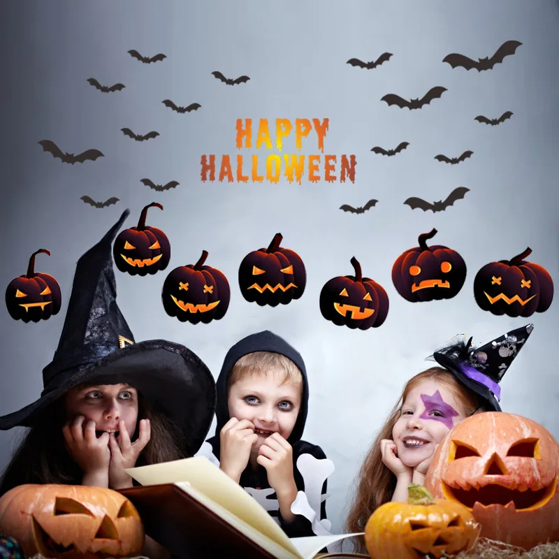 

Настенная Наклейка для Хэллоуина, Настенная Наклейка для гостиной, украшение для спальни