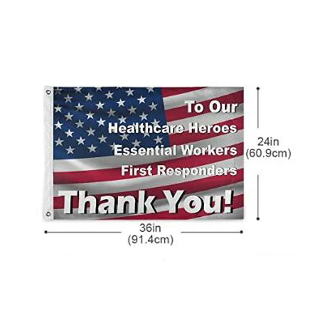 Флаг украшения для наших героев здравоохранения печать наружный флаг люверсы
