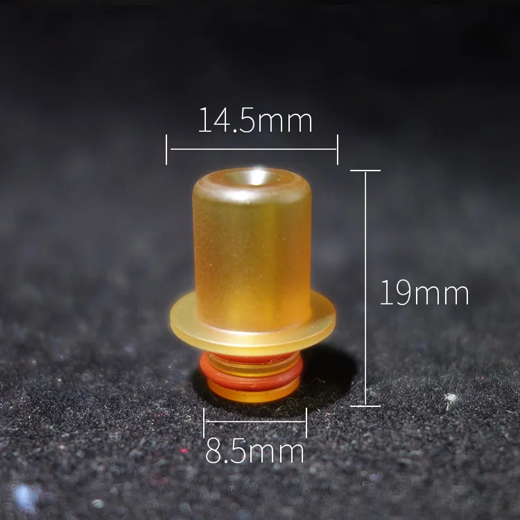 1 шт. 510 MTL капельный наконечник Pei Pom с двойным кольцом Vape аксессуар для Coppervape Ubertoot