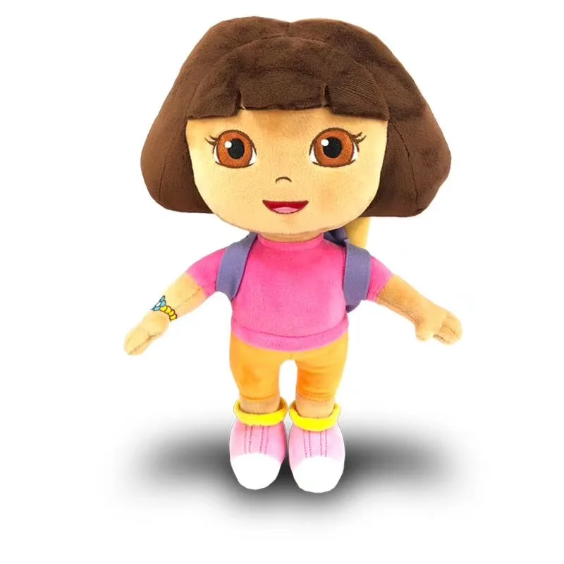 doll-01-30cm Оригинальная игрушка Дора-путешественница, 28 см, плюшевый спасательный мешок, фиолетовый, розовый цвет,, детская игрушка, подарок на день рождения, Рождество - Color: doll-01-30cm