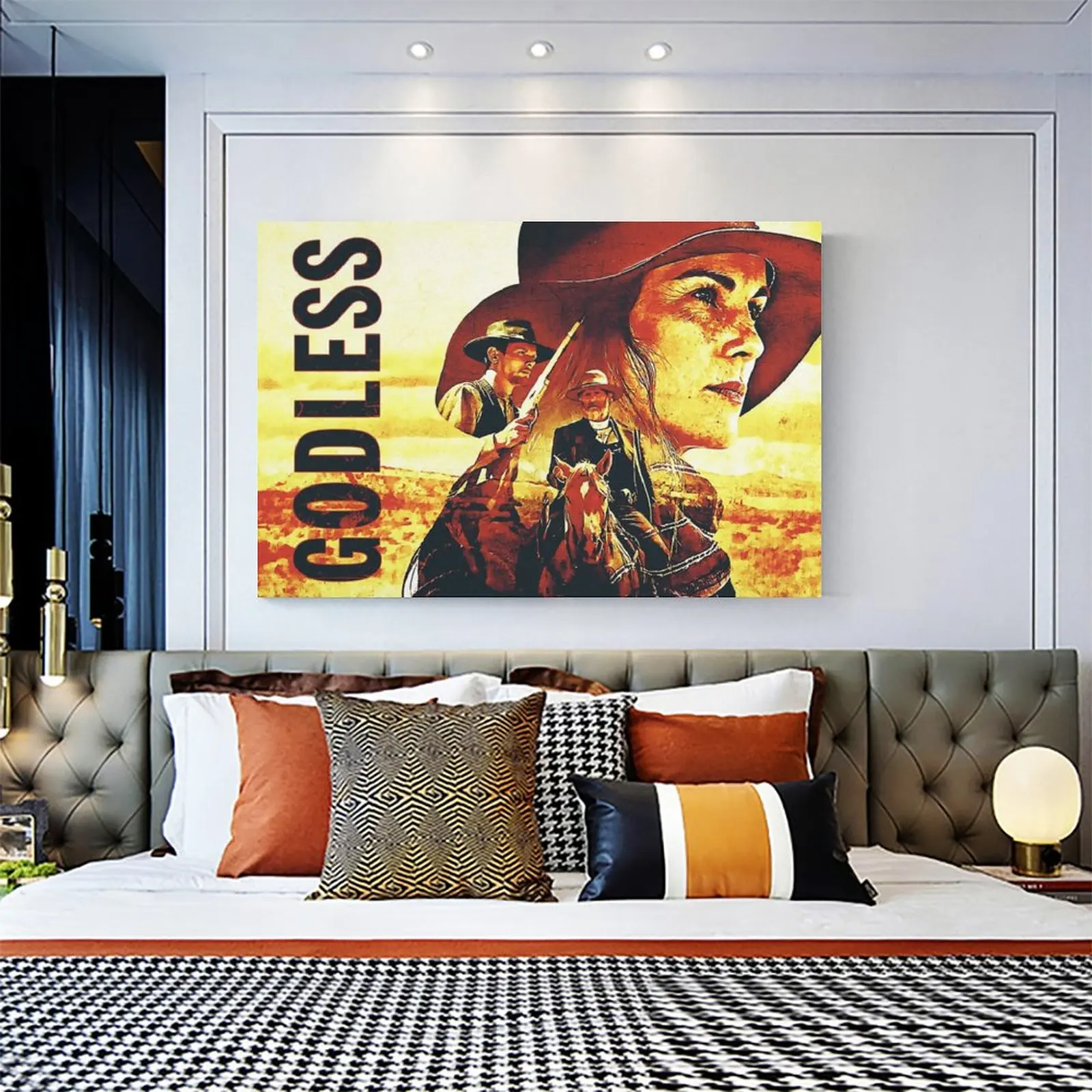 

Godless Poster Canvas Art Poster and Wall Art Picture Print Modern Family bedroom Decor Posters