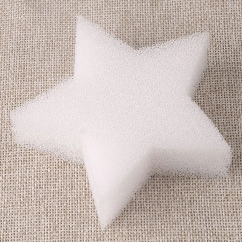 

6PCS Oil Absorbing Scum Sponge Pentagonal Accessories Shape Swimming Pool Cleaning Sponge White Hot Tub Home Spa Filter Cleaners