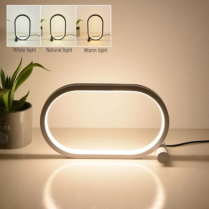

Modern USB Plug LED Table Lamp Dimmable Eye Protection Reading Desk Night Light for Study Bedroom