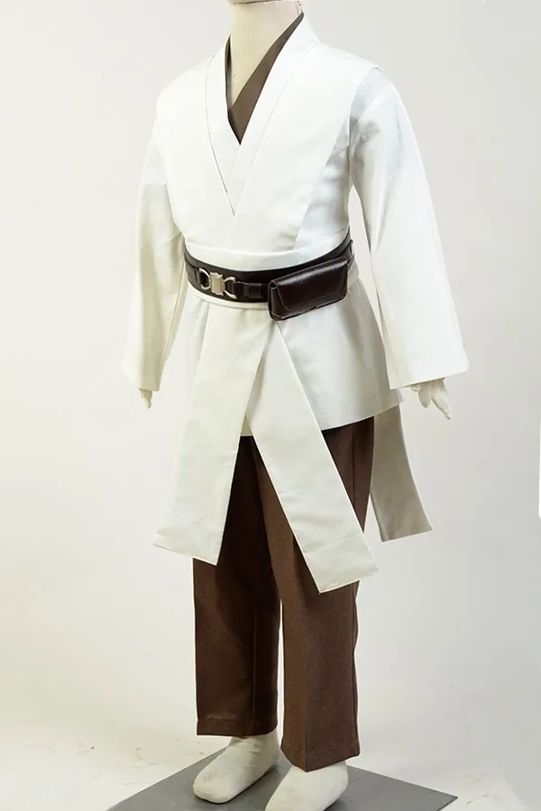 Movie Star Cosplay Wars Kenobi Jedi Costume Brown Cloak Robe Child Version Full Suit Uniform |