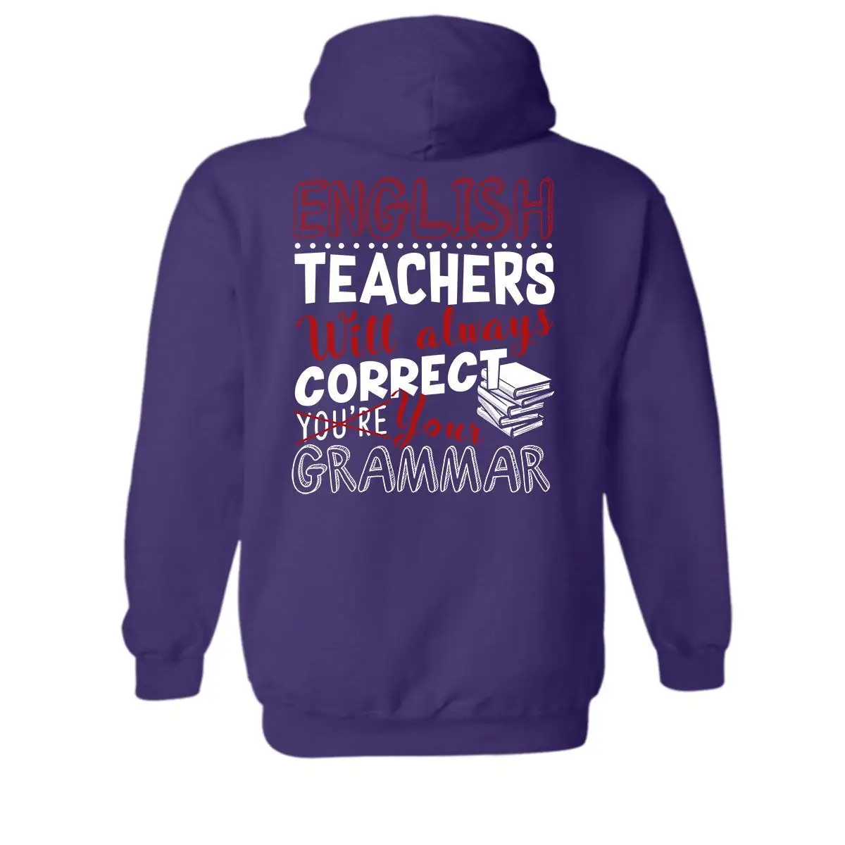 TSDFC английские учителя правильная грамматика Длинная толстовка рубашка подарок