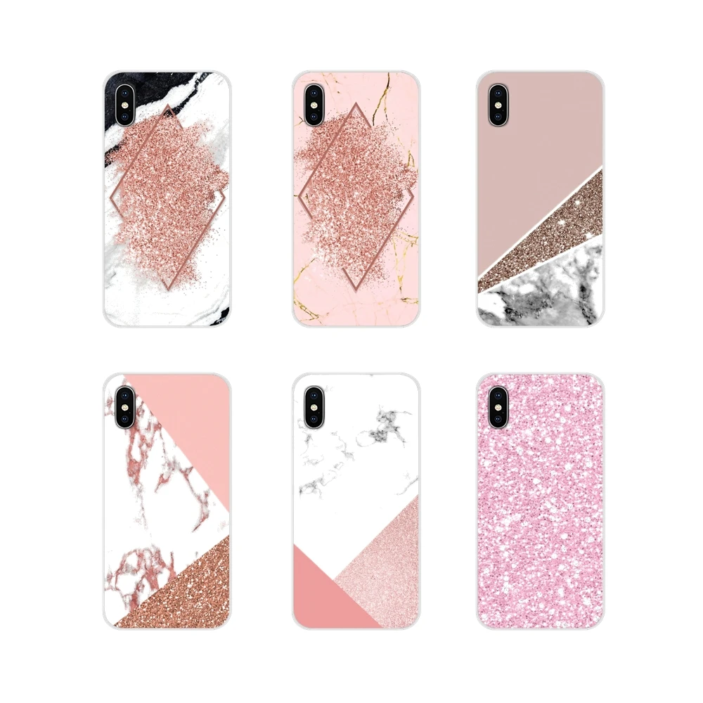 Золотистые розовые блестящие мраморные аксессуары чехлы для телефонов Чехлы Xiaomi