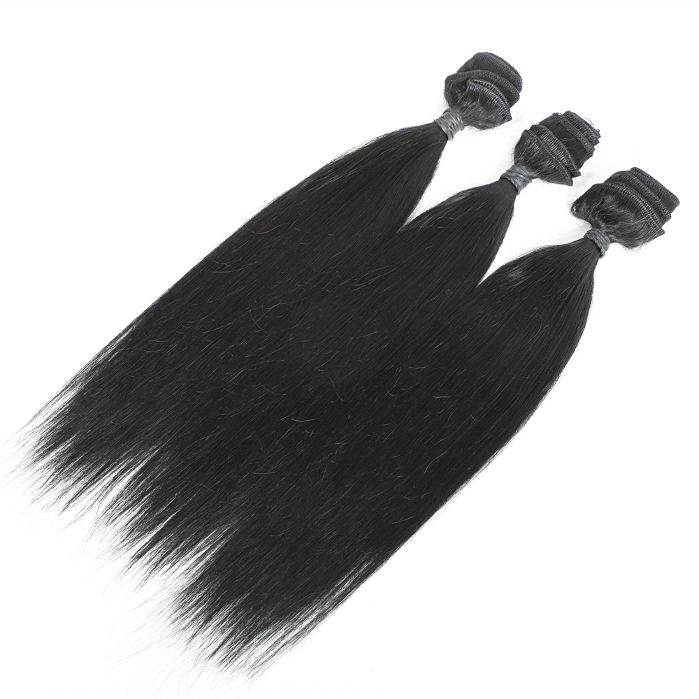 12 14 дюймов прямые волосы плетение пучок для женщин 6 пряди дело синтетические