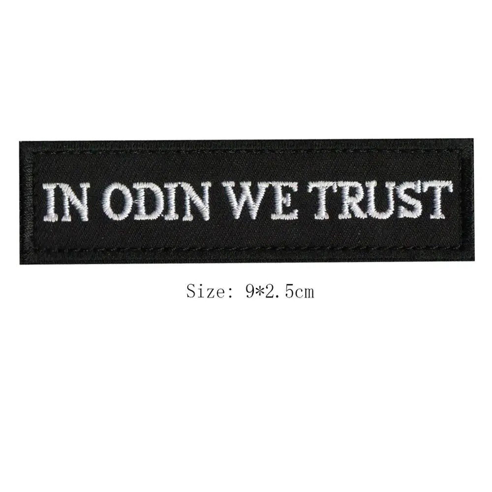 Тактический амулет с 3D вышивкой в скандинавском стиле значок-символ Викинга