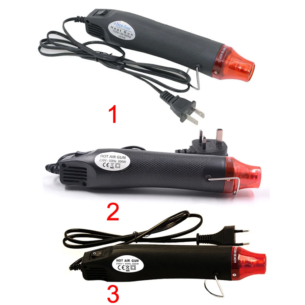 

Temperature With Supporting Seat DIY Air Blower Heating Power Tool Electric Polymer Clay Shrink Rubber Stamp US UK EU Plug