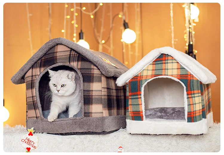 

Detachable Cat Nest Foldable Small Dog Bed Four Seasons Universal Bed Puppy Dog Ten M pet bed