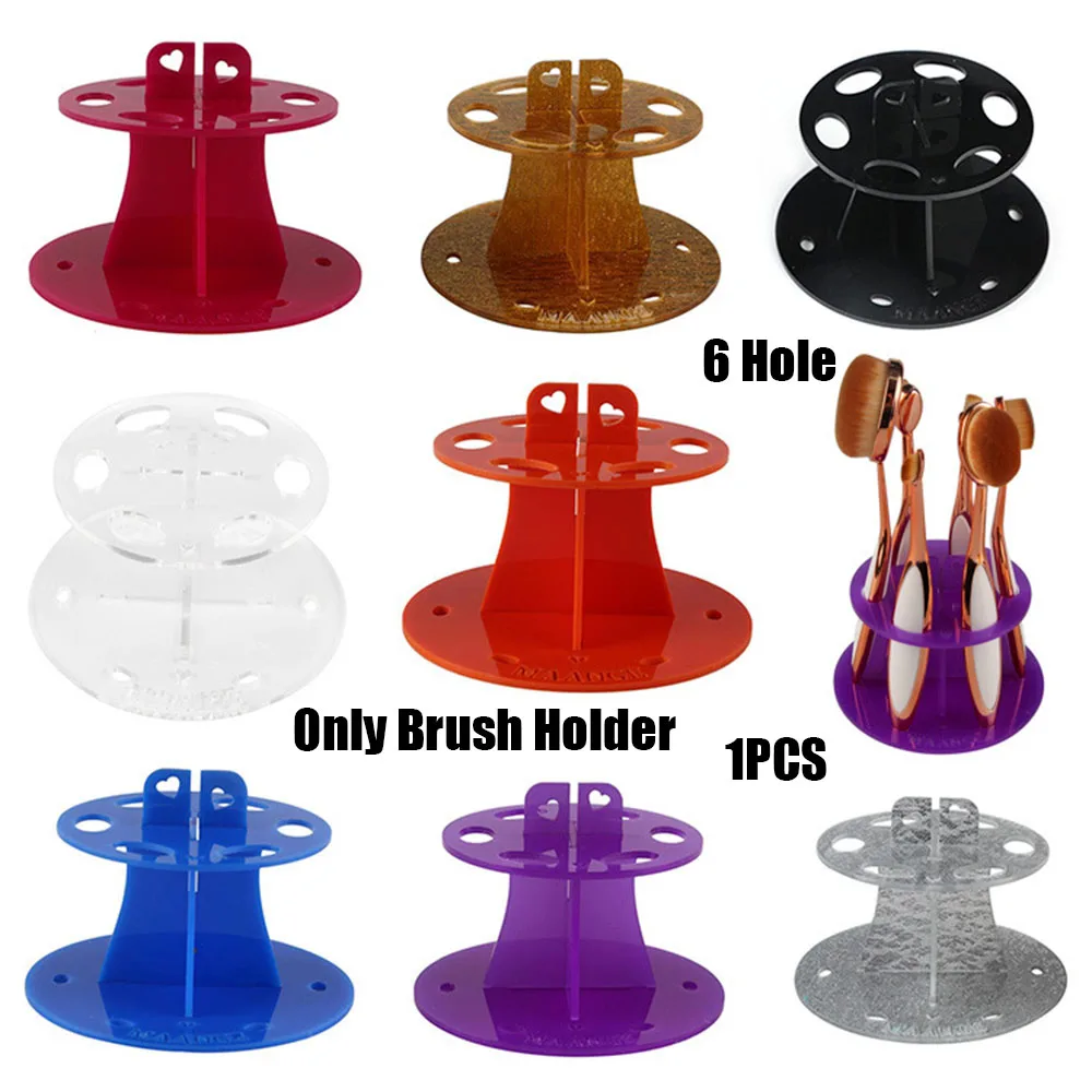 Держатель для кистей макияжа с 6 отверстиями|Косметички| |