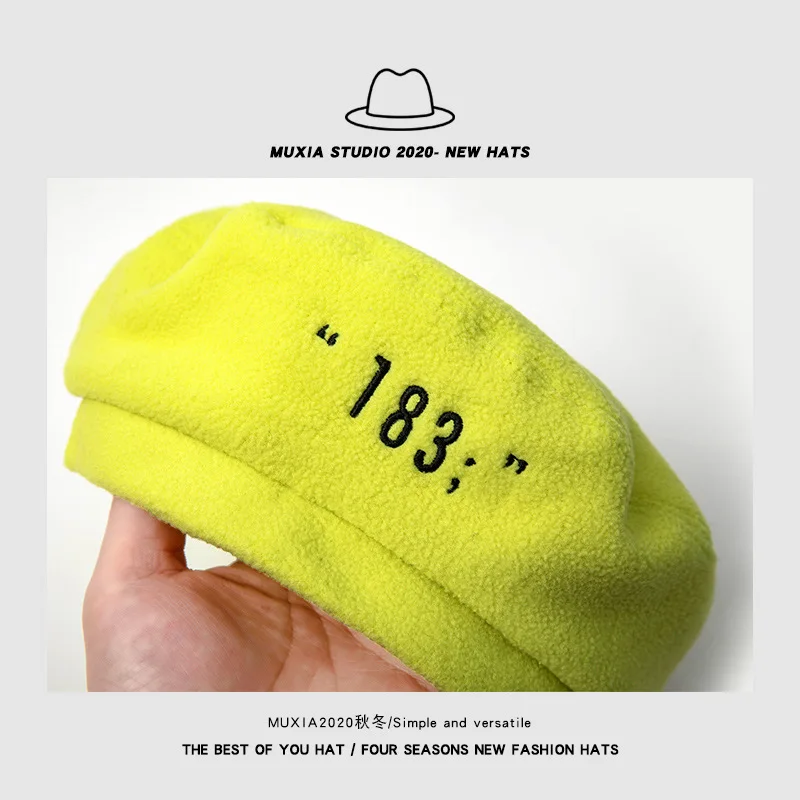 

Autumn and Winter Children Beret Baby Girl English All-Match Pumpkin Hat Western Style Painter Hat Fashion
